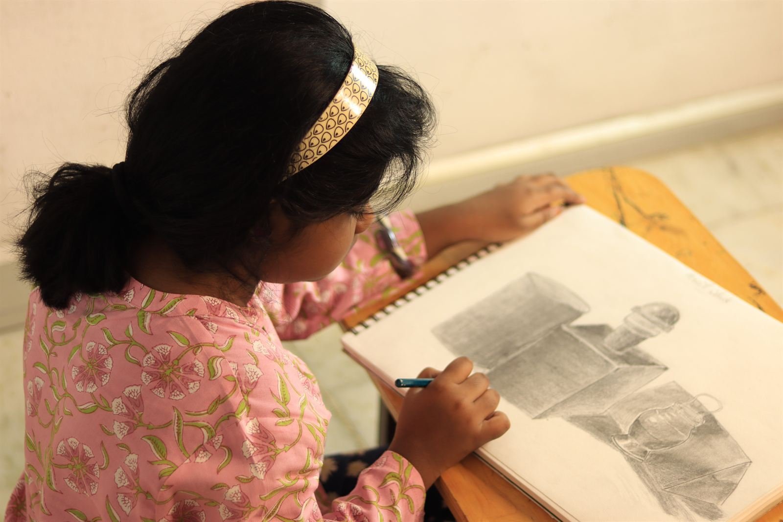 Student painting